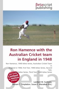 Ron Hamence with the Australian Cricket team in England in 1948