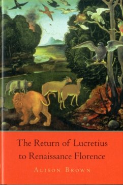 Cover Return of Lucretius to Renaissance Florence