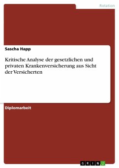 Kritische Analyse der gesetzlichen und privaten Krankenversicherung aus Sicht der Versicherten - Happ, Sascha