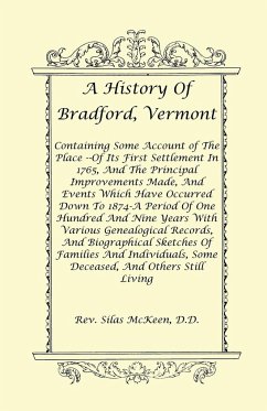 A History of Bradford, Vermont - McKeen D. D, Rev. Silas