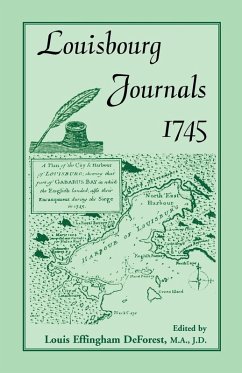 Louisbourg Journals, 1745 Cover Louisbourg Journals, 1745