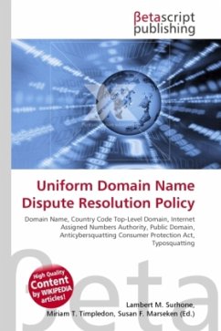 Uniform Domain Name Dispute Resolution Policy