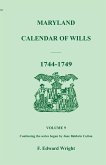 Maryland Calendar of Wills, Volume 9