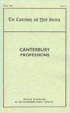 Canterbury Professions - Richter, Michael (ed.)