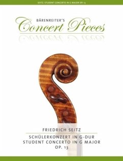 Concerto No.2 in G-Dur op.13, für Violine + Klavierauszug - Seitz, Friedrich