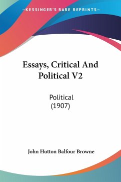 Essays, Critical And Political V2