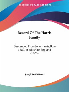 Record Of The Harris Family - Harris, Joseph Smith