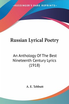 Russian Lyrical Poetry - Tebbutt, A. E.