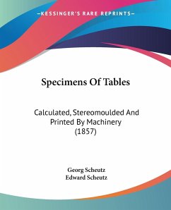 Specimens Of Tables