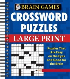 Brain Games - Crossword Puzzles - Large Print (Blue) - Publications International Ltd; Brain Games