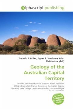Cover Geology of the Australian Capital Territory
