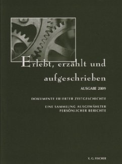 Cover Dokumente erlebter Zeitgeschichte