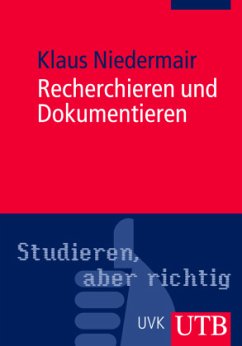 Recherchieren und Dokumentieren - Niedermair, Klaus