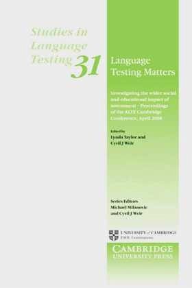 Language Testing Matters Language Testing Matters
