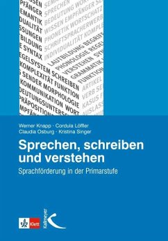 Sprechen, schreiben und verstehen - Knapp, Werner;Löffler, Cordula;Osburg, Claudia