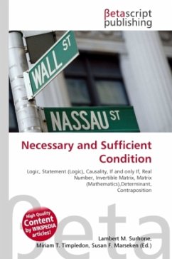 Necessary and Sufficient Condition