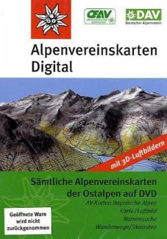 Alpenvereinskarten Digital, 1 DVD-ROM