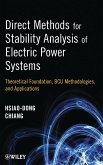 Direct Methods for Stability Analysis of Electric Power Systems