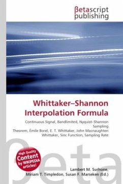 Whittaker Shannon Interpolation Formula