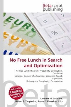 No Free Lunch in Search and Optimization