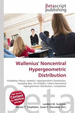 Wallenius' Noncentral Hypergeometric Distribution - Herausgeber: Marseken, Susan F., Surhone, Lambert M., Timpledon, Miriam T.