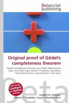 Original proof of Gödel's completeness theorem