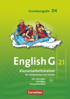 English G 21. Grundausgabe D 4. Klassenarbeitstrainer mit Lösungen und Audios Online - Schweitzer, Bärbel