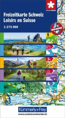 Cover Kümmerly+Frey Wanderkarte Freizeitkarte Schweiz 1:275.000