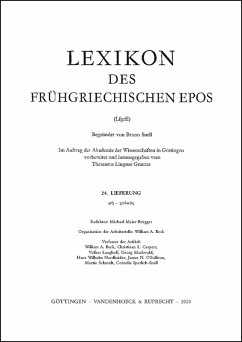 Lexikon des frühgriechischen Epos Lfg. 24