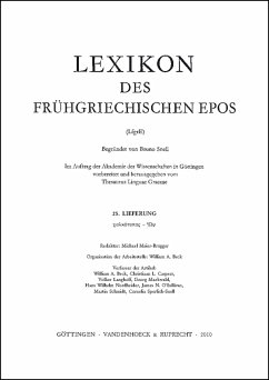 Lexikon des frühgriechischen Epos Lfg. 25