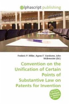 Convention on the Unification of Certain Points of Substantive Law on Patents for Invention