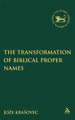 The Transformation of Biblical Proper Names - Krasovec, Joze