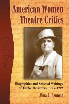 American Women Theatre Critics - Bennett, Alma J.