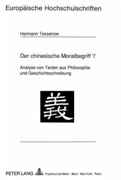Cover Der chinesische Moralbegriff 'i'