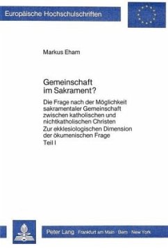 Gemeinschaft im Sakrament? - Eham, Markus