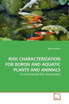 RISK CHARACTERIZATION FOR BORON AND AQUATIC PLANTS AND ANIMALS - Damiri, Basma