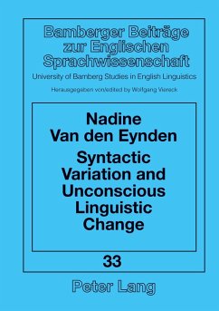Cover Syntactic Variation and Unconscious Linguistic Change