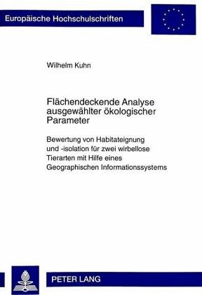 Flächendeckende Analyse ausgewählter ökologischer Parameter Flächendeckende Analyse ausgewählter ökologischer Parameter