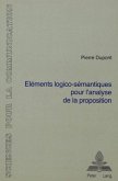 Eléments logico-sémantiques pour l'analyse de la proposition