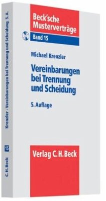 Vereinbarungen bei Trennung und Scheidung, m. CD-ROM - Krenzler, Michael