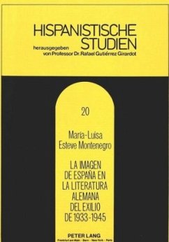 Cover La imagen de España en la literatura alemana del exilio de 1933-1945