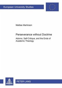 Perseverance without Doctrine - Martinson, Mattias