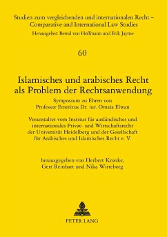 Islamisches und arabisches Recht als Problem der Rechtsanwendung