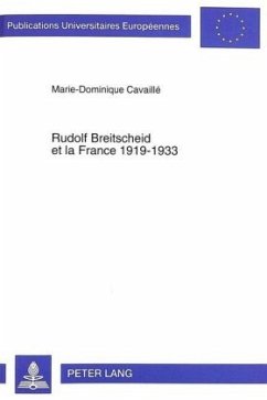 Cover Rudolf Breitscheid et la France 1919-1933