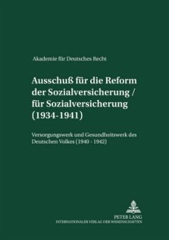 Akademie für Deutsches Recht 1933-1945 - Protokolle der Ausschüsse / Akademie für Deutsches Recht 1933-1945 10 - Schubert, Werner