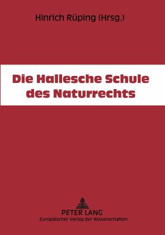 Cover Die Hallesche Schule des Naturrechts