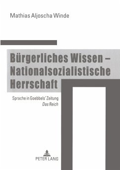 Cover Bürgerliches Wissen - Nationalsozialistische Herrschaft