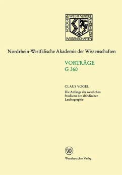 Die Anfänge des westlichen Studiums der altindischen Lexikographie. . Vorträge G 360.