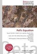 Pell's Equation - Herausgeber: Surhone, Lambert M. Marseken, Susan F. Timpledon, Miriam T.