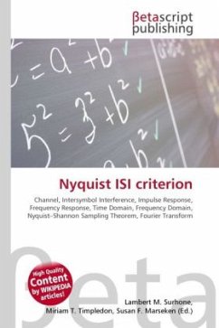 Nyquist ISI criterion - Herausgeber: Marseken, Susan F., Surhone, Lambert M., Timpledon, Miriam T.